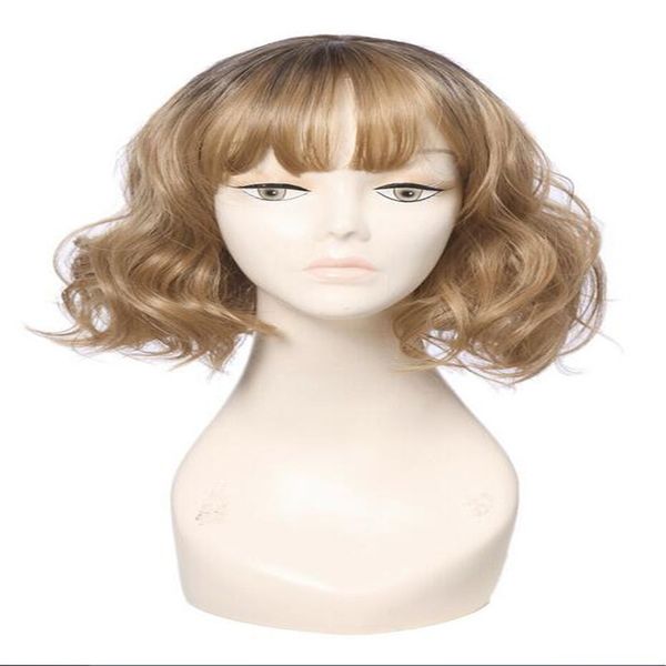 fashion ladies brown curly wavy natural hair wigs, Black
fashion ladies brown curly wavy natural hair wigs, Black