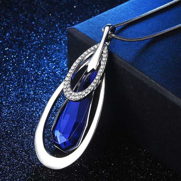 ethnic blue crystal pendant necklace for women hollow out necklace for girl fashion jewelry friend dropshipping, Silver
ethnic blue crystal pendant necklace for women hollow out necklace for girl fashion jewelry friend dropshipping, Silver
