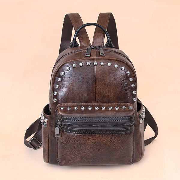 johnature retro genuine leather bagpack women travel bag 2020 new fashion rivet first layer cowhide large capacity backpack
johnature retro genuine leather bagpack women travel bag 2020 new fashion rivet first layer cowhide large capacity backpack