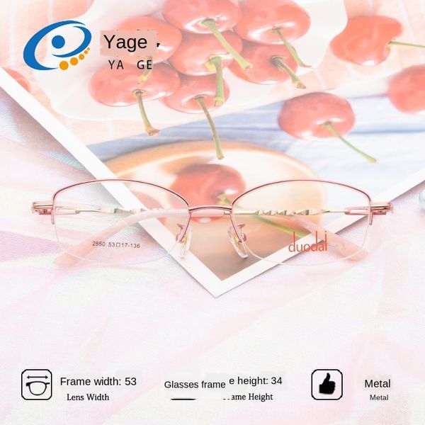 jagger t new style women's half-frame myopia glasses elegant white-collar business myopia glasses are all-match, Silver
jagger t new style women's half-frame myopia glasses elegant white-collar business myopia glasses are all-match, Silver