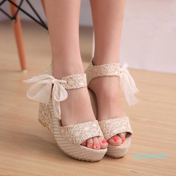 women summer sandals fashion lace up high heels wedge black / beige roman style ladies high heel platform sandals l26
women summer sandals fashion lace up high heels wedge black / beige roman style ladies high heel platform sandals l26