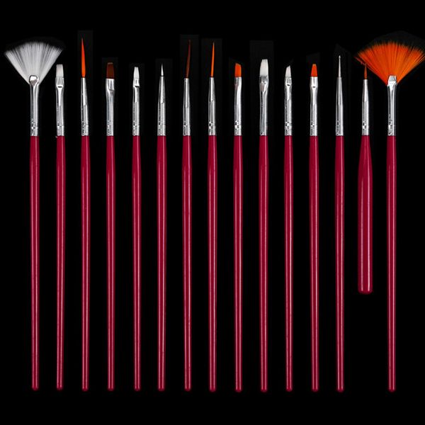 15 pcs plastic handle nail brush set design gel polish painting drawing acrylic gel nail art design pen manicure tools, Yellow
15 pcs plastic handle nail brush set design gel polish painting drawing acrylic gel nail art design pen manicure tools, Yellow