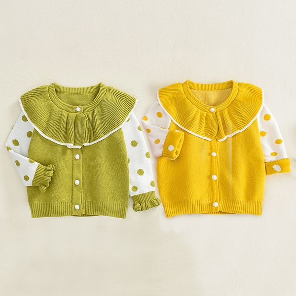 new korean style trendy double-layer for girls and coat sweater children lapel cardigan coat polka dot base sweater, Blue
new korean style trendy double-layer for girls and coat sweater children lapel cardigan coat polka dot base sweater, Blue