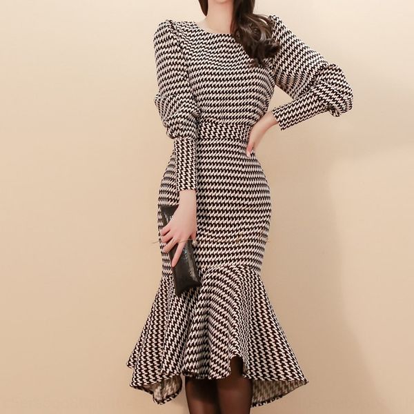 rarwn women's 2020 skirtfishtail skirt spring socialite temperament bubble sleeve thousand-bird plaid waist sheath fishtail skirt se, Gray
rarwn women's 2020 skirtfishtail skirt spring socialite temperament bubble sleeve thousand-bird plaid waist sheath fishtail skirt se, Gray