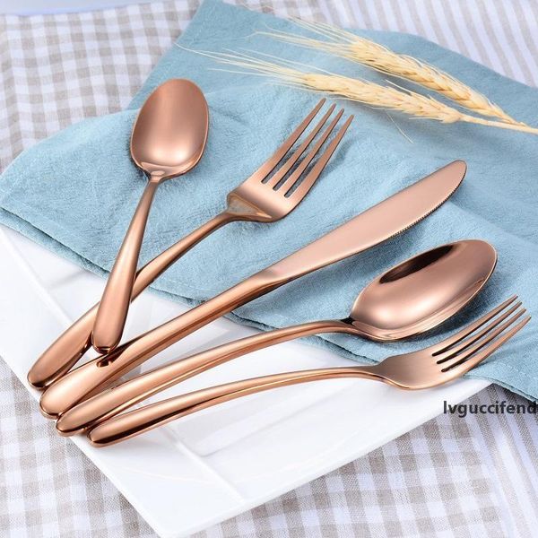 creative flatware set 4 color high-grade stainless steel knife fork spoon 5-piece suit cutlery set wb348
creative flatware set 4 color high-grade stainless steel knife fork spoon 5-piece suit cutlery set wb348