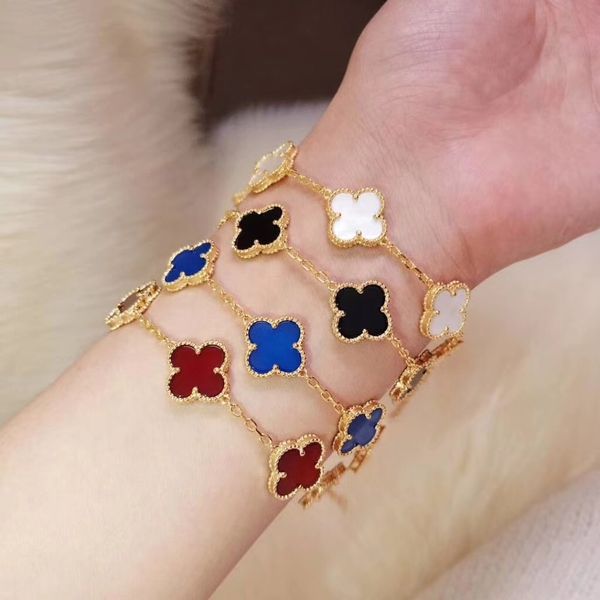 luxurious quality 5 flowers charm bracelet many color nature stone in 18k gold and rose gold platium wedding jewelry gift, Golden;silver
luxurious quality 5 flowers charm bracelet many color nature stone in 18k gold and rose gold platium wedding jewelry gift, Golden;silver