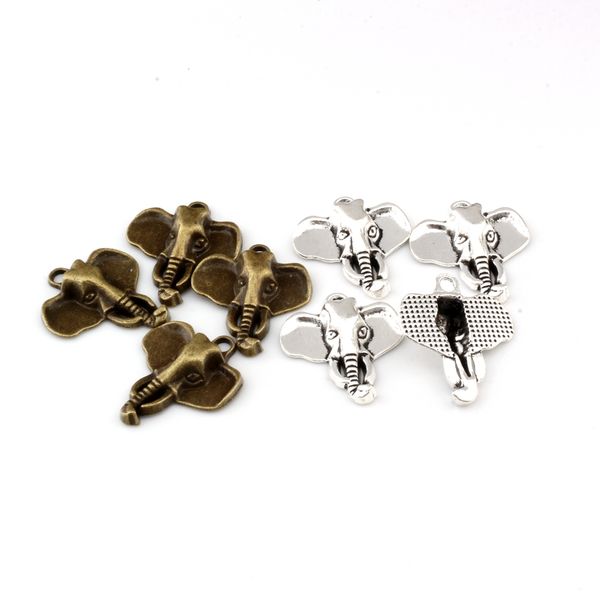 elephant head charms pendants 50pcs/lots 22.8x26.2mm antique silver/ antique bronze alloy fashion jewelry diy fit bracelets necklace a-296, Bronze;silver
elephant head charms pendants 50pcs/lots 22.8x26.2mm antique silver/ antique bronze alloy fashion jewelry diy fit bracelets necklace a-296, Bronze;silver
