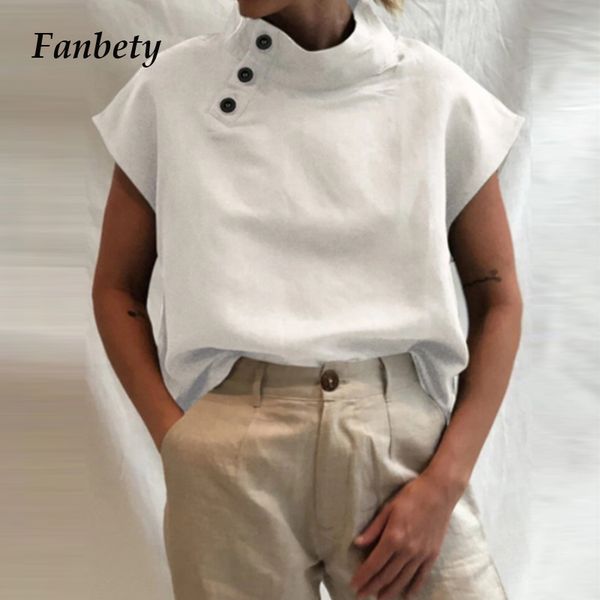 women plus size solid color blouse shirts elegant short sleeve pullover ladies vintage button casual loose streetwear blusa, White
women plus size solid color blouse shirts elegant short sleeve pullover ladies vintage button casual loose streetwear blusa, White