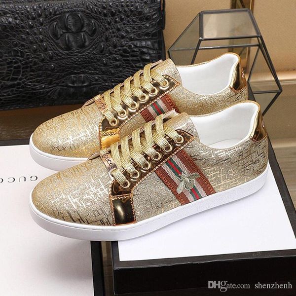 new arrival mens ace bees sneaker mens shoes drop ship fashion classic comfortable vintage footwears plus size lace -up low shoe, Black 
new arrival mens ace bees sneaker mens shoes drop ship fashion classic comfortable vintage footwears plus size lace -up low shoe, Black