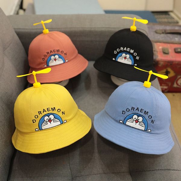 children's bucket bucket autumn baby bamboo dragonfly fisherman hat sun hat thin windmill doraemon ding-dang cat, Yellow
children's bucket bucket autumn baby bamboo dragonfly fisherman hat sun hat thin windmill doraemon ding-dang cat, Yellow