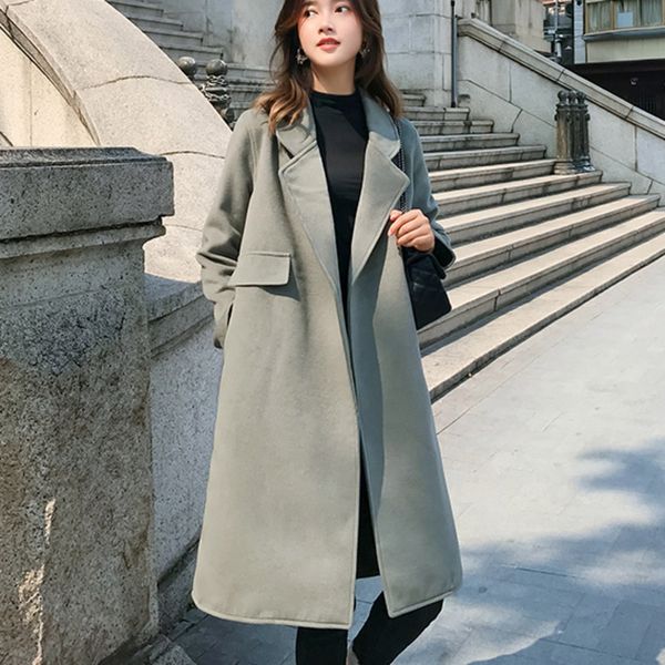 cashmere overcoat new 2020 women's winter mid-length wool coat women casual korean style straight lapel woolen long coat female, Black
cashmere overcoat new 2020 women's winter mid-length wool coat women casual korean style straight lapel woolen long coat female, Black