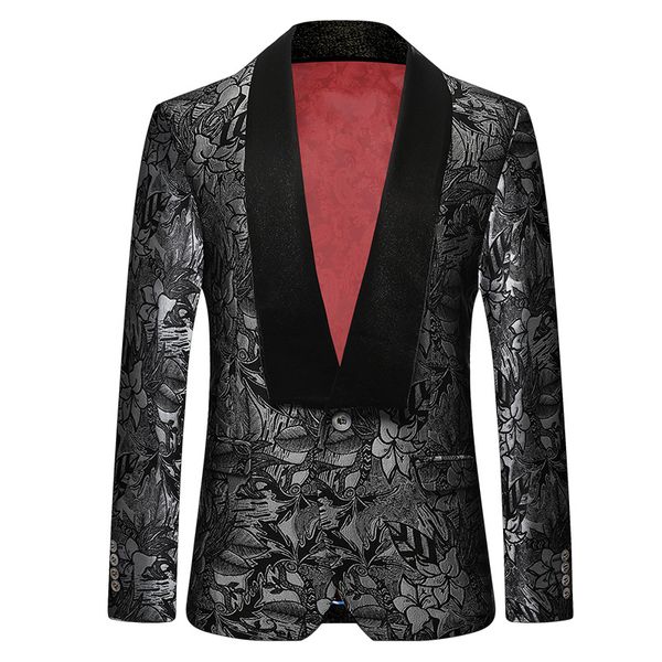 men's suits & blazers luxury banquet jacquard blazer with contrast big squard collar 2021 slim fit dress hombre party fancy jacket 4xl, White;black
men's suits & blazers luxury banquet jacquard blazer with contrast big squard collar 2021 slim fit dress hombre party fancy jacket 4xl, White;black
