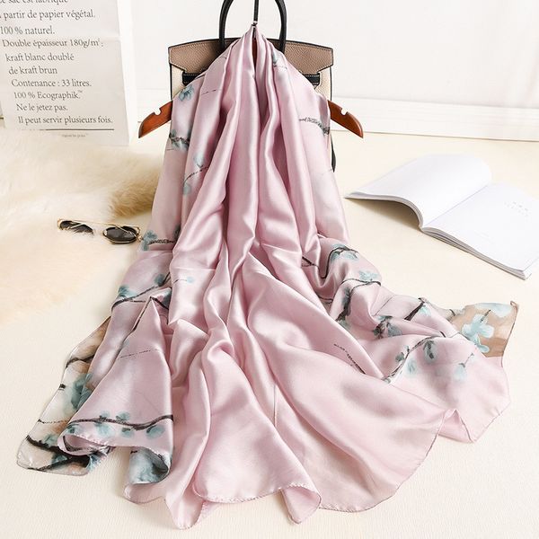 women scarf summer plum blossom silk scarves shawls lady wraps soft pashimina female beach stole bandana headscarf, Blue;gray
women scarf summer plum blossom silk scarves shawls lady wraps soft pashimina female beach stole bandana headscarf, Blue;gray