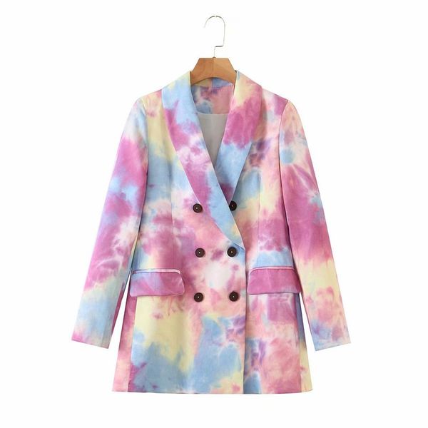 women's jackets xl3201 european and american wholesale autumn 2021 fashion british style tie dyed double breasted suit coat, Black;brown
women's jackets xl3201 european and american wholesale autumn 2021 fashion british style tie dyed double breasted suit coat, Black;brown