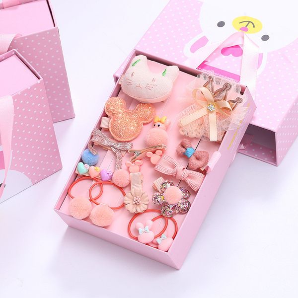 18pcs/set cute hair accessories girl headwear bow flower animal hairpins hair band cartoon elastic headdress gift for girls, Slivery;white
18pcs/set cute hair accessories girl headwear bow flower animal hairpins hair band cartoon elastic headdress gift for girls, Slivery;white