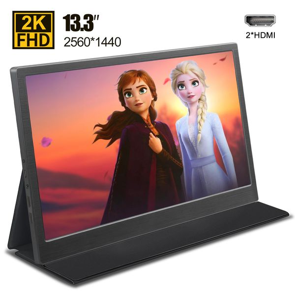 portable monitor 13.3" inch 2k 2560x1440 hdmi hdr lcd screen for ps4 respberry pi 4 lappc monitor gaming display with case
portable monitor 13.3" inch 2k 2560x1440 hdmi hdr lcd screen for ps4 respberry pi 4 lappc monitor gaming display with case