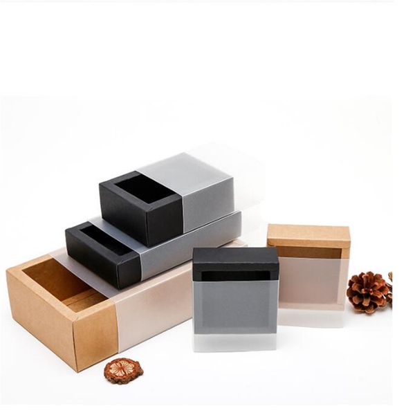 10pcs drawer style frosted sleeve paper box gift packaging box kraft black cardboard boxes for jewelry toys display
10pcs drawer style frosted sleeve paper box gift packaging box kraft black cardboard boxes for jewelry toys display