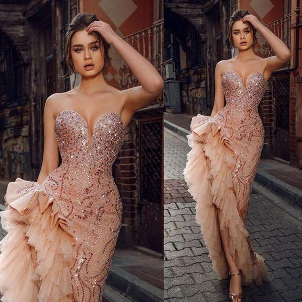 gorgeous prom dresses tiered ruffles thigh high slit sweetheart long evening gowns vestido de novia dubai party celebrity wear, Black;red
gorgeous prom dresses tiered ruffles thigh high slit sweetheart long evening gowns vestido de novia dubai party celebrity wear, Black;red