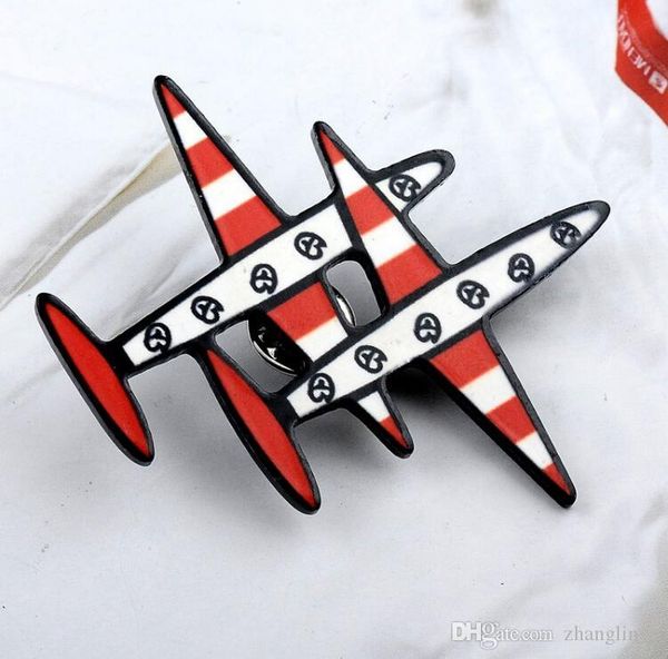 2019 new shelves factory direct double aircraft brooch diamond stripe double aircraft pin buckle korean clothing accessories, Gray
2019 new shelves factory direct double aircraft brooch diamond stripe double aircraft pin buckle korean clothing accessories, Gray