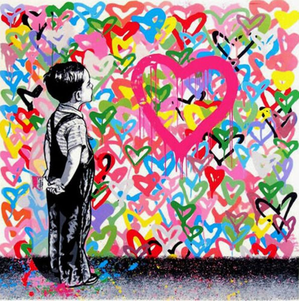 mr brainwash banksy graffiti art boy with heart home decor handcrafts /hd print oil painting on canvas wall art canvas pictures 4003
mr brainwash banksy graffiti art boy with heart home decor handcrafts /hd print oil painting on canvas wall art canvas pictures 4003