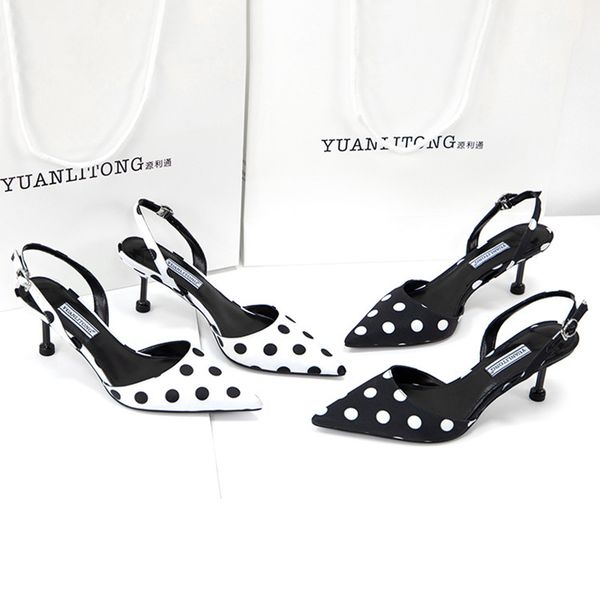 black white polka dot cut out pumps women satin slingbacks single shoes ankle buckle strap high heels ladies zapato
black white polka dot cut out pumps women satin slingbacks single shoes ankle buckle strap high heels ladies zapato