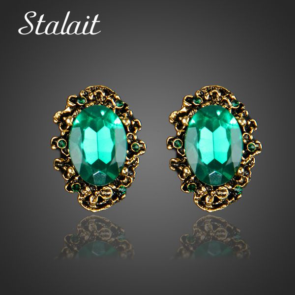 fashion wedding accessories antique bronze vintage green big stone crystal rhinestone stud earrings for women jewelry, Golden;silver
fashion wedding accessories antique bronze vintage green big stone crystal rhinestone stud earrings for women jewelry, Golden;silver