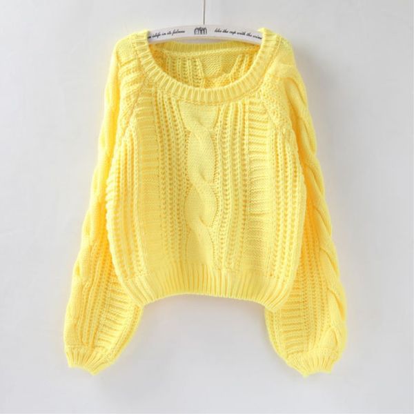 blackday roupas femininas women pull sweaters 2021 new yellow sweater jumpers candy color harajuku chic short sweater twisted pull, White;black
blackday roupas femininas women pull sweaters 2021 new yellow sweater jumpers candy color harajuku chic short sweater twisted pull, White;black