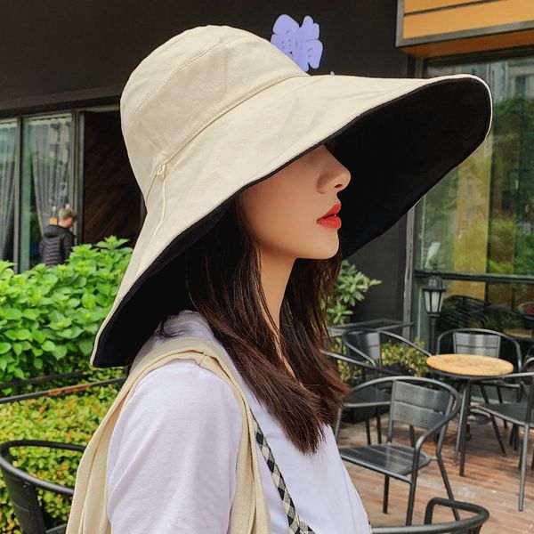 new women's sun sun korean double-sided sunshade sunscreen uv-proof cloth hat fashion sunshade basin hat, Blue;gray
new women's sun sun korean double-sided sunshade sunscreen uv-proof cloth hat fashion sunshade basin hat, Blue;gray