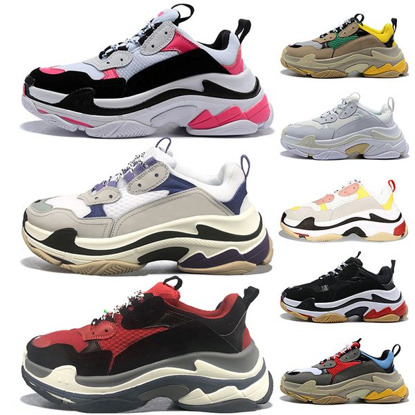 luxury platform triple s shoes mens womens designer casual shoes fashion paris 17fw vintage dad shoes toile tripler trainers sneakers, Black
luxury platform triple s shoes mens womens designer casual shoes fashion paris 17fw vintage dad shoes toile tripler trainers sneakers, Black
