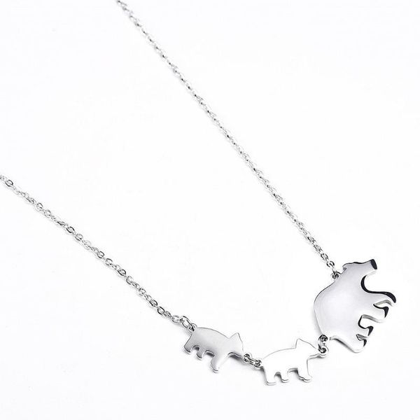 vc-2 fashion accessories simple creative polar bear titanium steel necklace collarbone chain women, Silver
vc-2 fashion accessories simple creative polar bear titanium steel necklace collarbone chain women, Silver