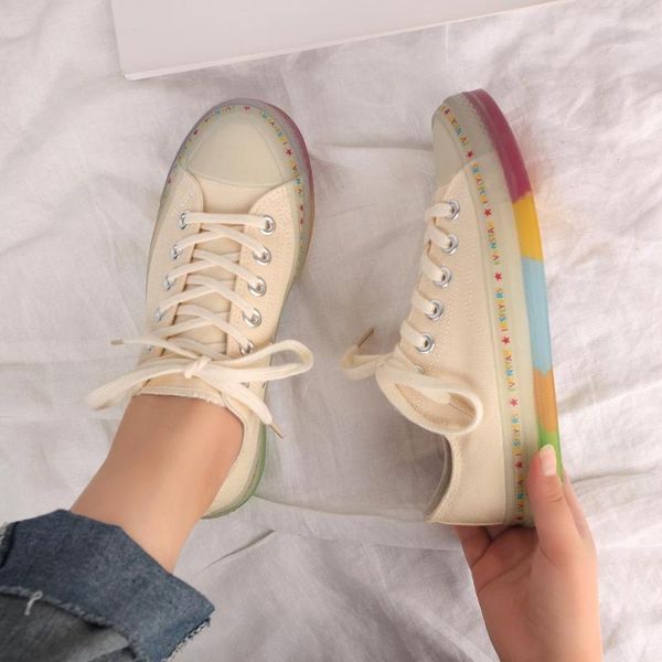 transparent rainbow bottom canvas shoes women 2020 new student korean crystal jelly sole girls casual sneakers female trainers
transparent rainbow bottom canvas shoes women 2020 new student korean crystal jelly sole girls casual sneakers female trainers