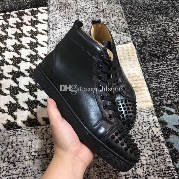 классический красный bottom high top женщины, мужчины обувь шипы носком кроссовки обувь, роскошная заклепки повседневный flat walking платье, Black
классический красный bottom high top женщины, мужчины обувь шипы носком кроссовки обувь, роскошная заклепки повседневный flat walking платье, Black