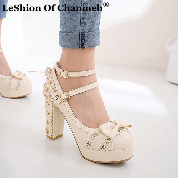 cross tie back bow lolita shoes ankle strap pumps square high chunky heels shoes woman platform pumps ladies princess cosplay 12, Black
cross tie back bow lolita shoes ankle strap pumps square high chunky heels shoes woman platform pumps ladies princess cosplay 12, Black