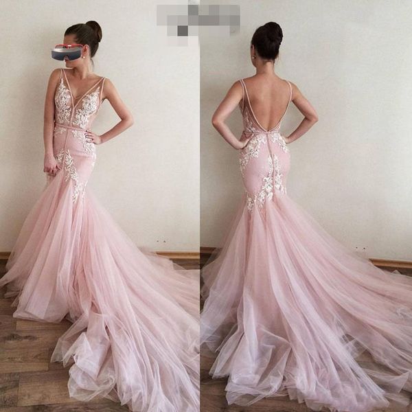 2020 pink long mermaid prom dresses robe de soiree appliques formal evening dress abendkleider elegant deep v neck backless party gowns, Black;red
2020 pink long mermaid prom dresses robe de soiree appliques formal evening dress abendkleider elegant deep v neck backless party gowns, Black;red