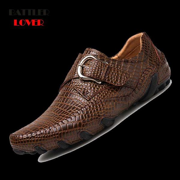 crocodile leather 2020 new men flat shoes men soft split leather male moccasin driving loafers shoes mens casual punk homme shoe, Black
crocodile leather 2020 new men flat shoes men soft split leather male moccasin driving loafers shoes mens casual punk homme shoe, Black