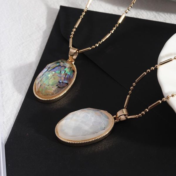 2020 summer new arrival abalone geometric pendant necklace mother of pearl pendant necklace wholesale, Silver
2020 summer new arrival abalone geometric pendant necklace mother of pearl pendant necklace wholesale, Silver