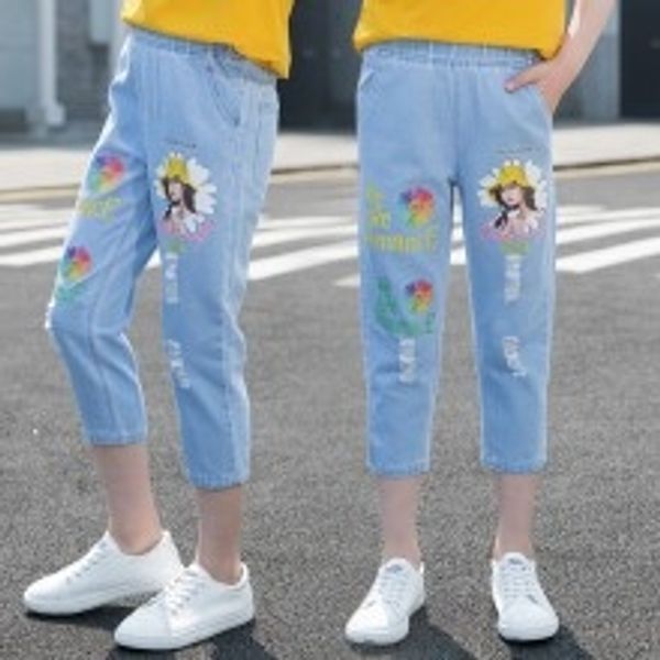 evvpf wear girl's jeans children's panty jeans thin little girl's capri pants summer 2020 new summer clothes western all-matc, Blue
evvpf wear girl's jeans children's panty jeans thin little girl's capri pants summer 2020 new summer clothes western all-matc, Blue