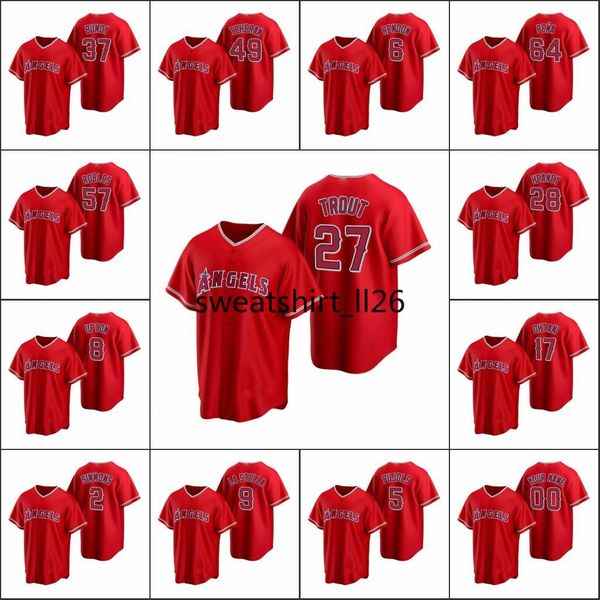los angeles angels #17 shohei ohtani 27 mike trout 5 albert pujols men women youth custom red replica alternate jersey, Black
los angeles angels #17 shohei ohtani 27 mike trout 5 albert pujols men women youth custom red replica alternate jersey, Black