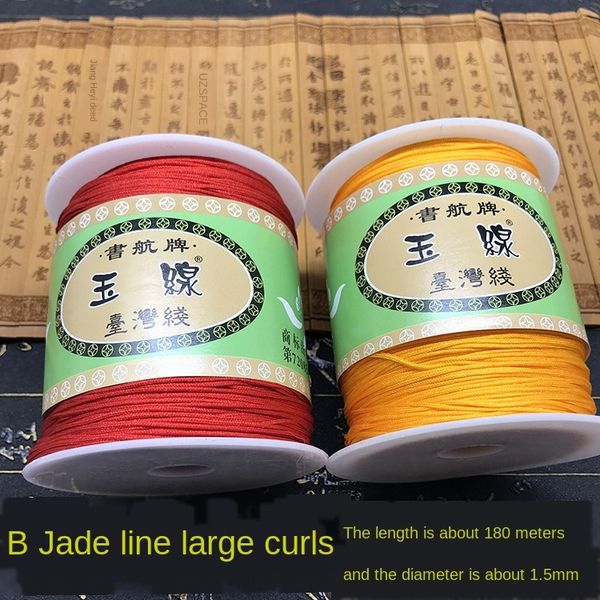 diy handmade accessories material chinese knot taiwan diy chinese knot bracelet jade b thread 1.5mm bracelet woven jade thread, Silver
diy handmade accessories material chinese knot taiwan diy chinese knot bracelet jade b thread 1.5mm bracelet woven jade thread, Silver