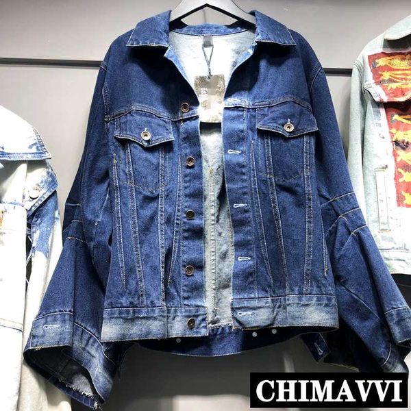 2020 autumn new stitching denim draping cutting long sleeve denim jacket women fashion blue jeans jacket coat loose outwear, Black;brown
2020 autumn new stitching denim draping cutting long sleeve denim jacket women fashion blue jeans jacket coat loose outwear, Black;brown