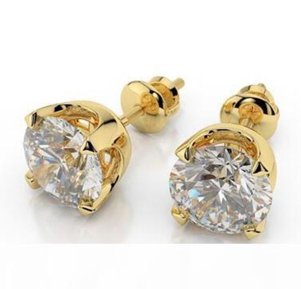 1 ct solitaire enhanced simulation diamond stud earrings round cut d si1 14k yellow gold, Golden;silver
1 ct solitaire enhanced simulation diamond stud earrings round cut d si1 14k yellow gold, Golden;silver