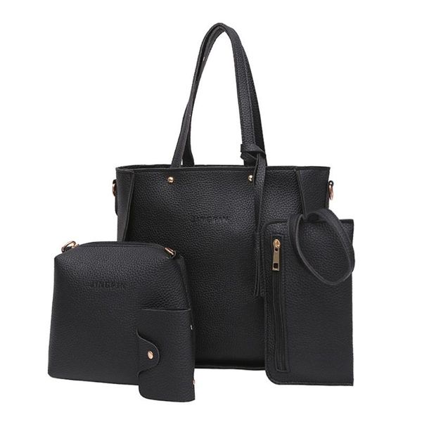women four sets handbag shoulder bags four pieces tote bag crossbody wallet bags tessels purse solid color red black handbags
women four sets handbag shoulder bags four pieces tote bag crossbody wallet bags tessels purse solid color red black handbags