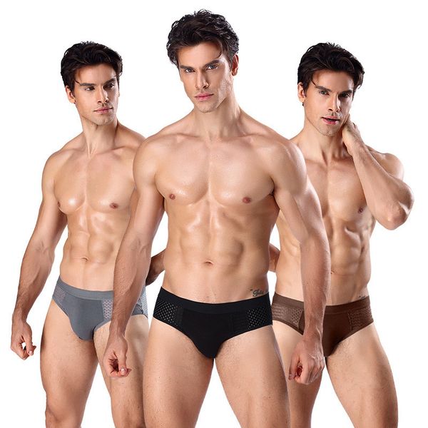 underpants man slip breathable gay lingerie mesh silk pouch briefs for men underwear homme cueca bamboo fiber panties, Black;white
underpants man slip breathable gay lingerie mesh silk pouch briefs for men underwear homme cueca bamboo fiber panties, Black;white
