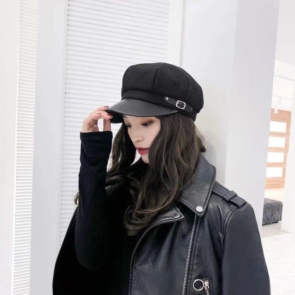 season beret octagonal female octagonal hat korean style casual all-match british beret fashion army hat fashion, Blue;gray
season beret octagonal female octagonal hat korean style casual all-match british beret fashion army hat fashion, Blue;gray