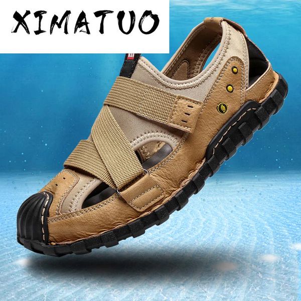 sandals men summer beach shoes leather hollow fabric casual toe protect men's outdoor hiking footwear flats big size, Black
sandals men summer beach shoes leather hollow fabric casual toe protect men's outdoor hiking footwear flats big size, Black