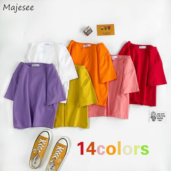 women's t-shirt short sleeve t-shirts women solid o-neck bf loose crop all-match basic casual chic arrival womens clothes 2021, White
women's t-shirt short sleeve t-shirts women solid o-neck bf loose crop all-match basic casual chic arrival womens clothes 2021, White