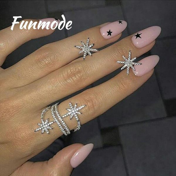 funmode fashion unique design cubic zirconia rings sparking geometric shape adjustable ring for women party accessories f006r, Silver
funmode fashion unique design cubic zirconia rings sparking geometric shape adjustable ring for women party accessories f006r, Silver