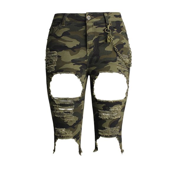 2020 summer womens high waist ripped stretch camouflage shorts summer hole female short plus size skinny army shorts, Black;white
2020 summer womens high waist ripped stretch camouflage shorts summer hole female short plus size skinny army shorts, Black;white