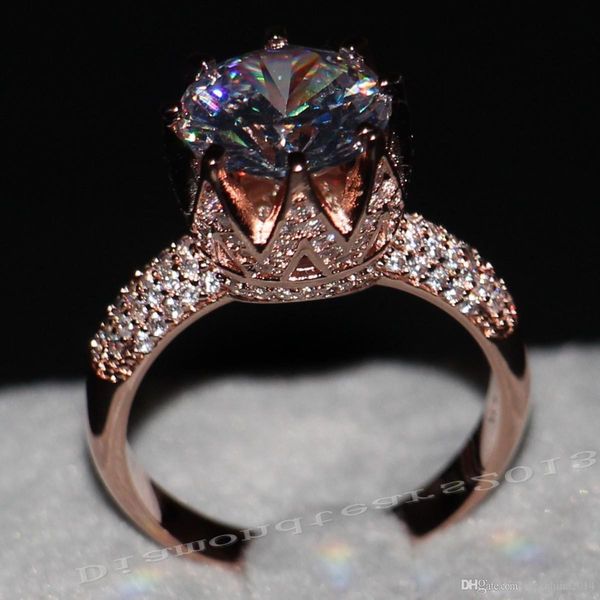 victoria wieck luxury jewelry 8ct solitaire 11mm white sapphire simulated diamond wedding rose gold crown band women rings gift size 5-11, Silver
victoria wieck luxury jewelry 8ct solitaire 11mm white sapphire simulated diamond wedding rose gold crown band women rings gift size 5-11, Silver
