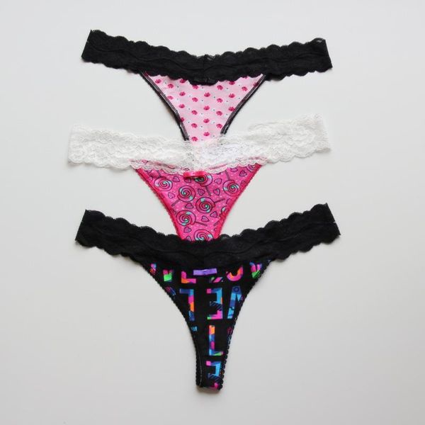 women's panties 3pcs underwear set print women plus size lingerie panty thongs and g string tanga t-back seamless, Black;pink
women's panties 3pcs underwear set print women plus size lingerie panty thongs and g string tanga t-back seamless, Black;pink